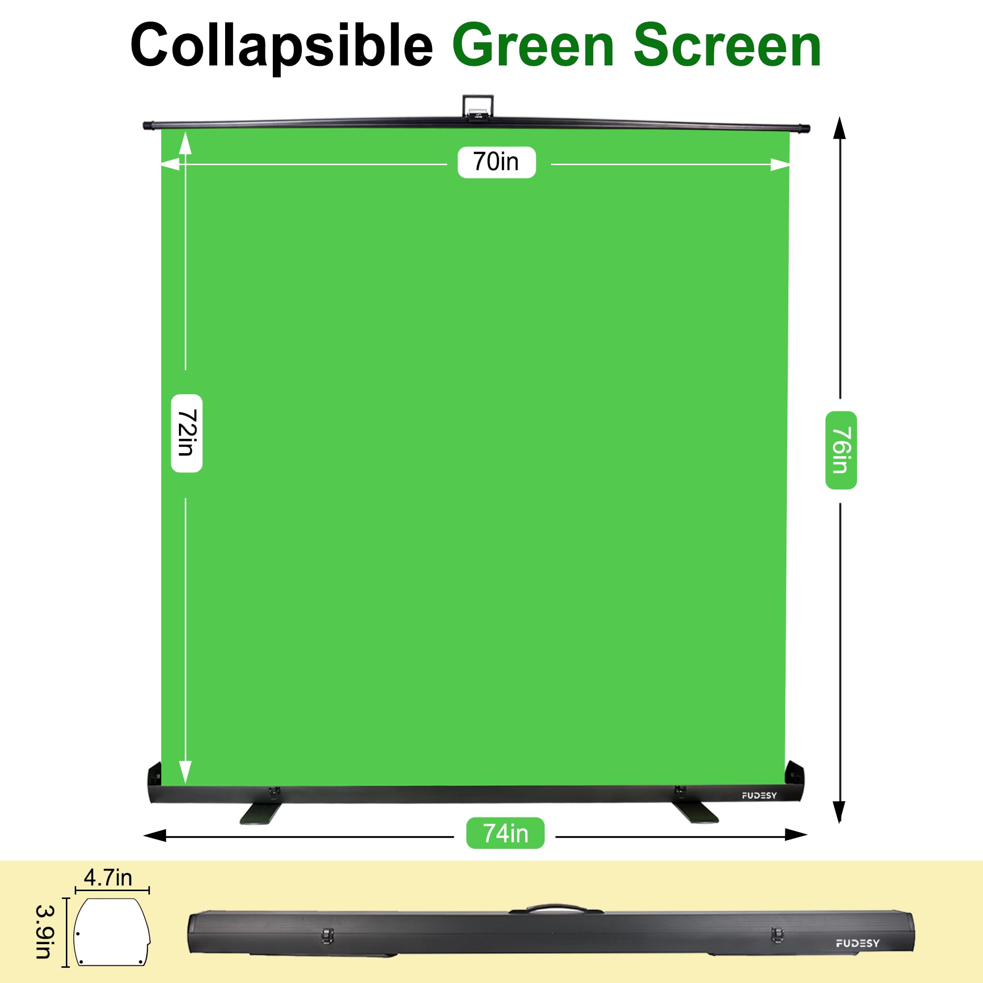 Amazon.com : FUDESY Extra Large Green Screen, 74W X 77H inches